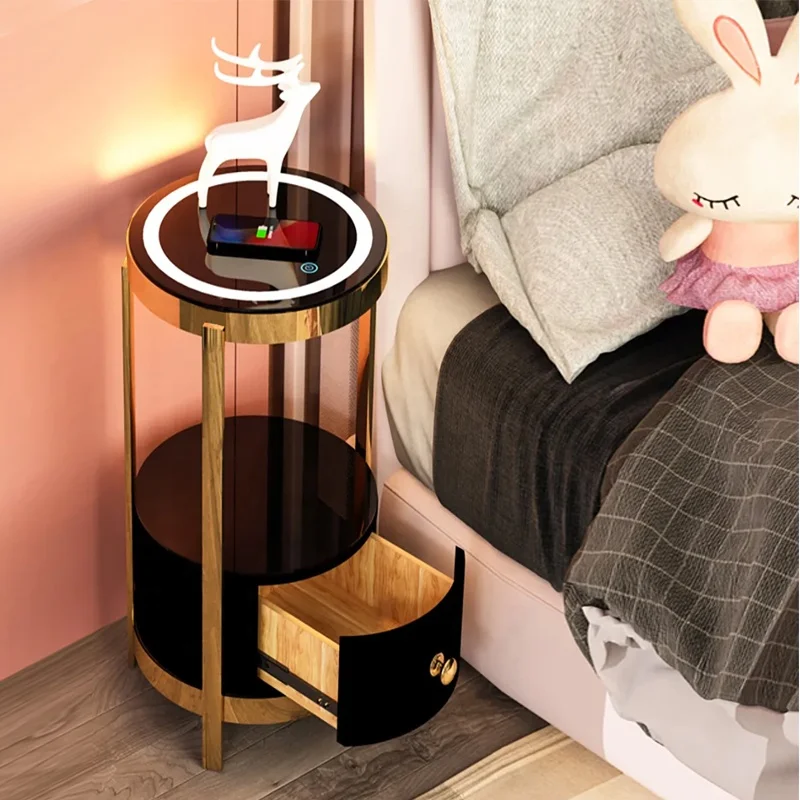 Modern floor lamp with dining table floor lamp with drawers living room corner reading lamp bedroom