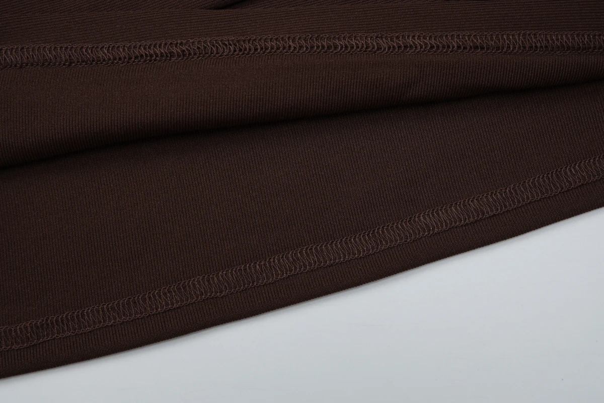Hugcitar Modisches O-Ausschnitt Einfarbiges Langes Kleid mit Ausgestellten Ärmeln, Sexy Plissiertes Minikleid für Herbst und Winter, Damenkleidung für Geburtstagsfeiern und Festivals – Detail 9