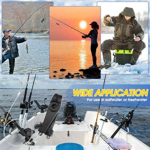 Imagen 2 del producto ABVE-Downrigger de pesca con Clips de liberación de peso a presión líder para cometas, tabla cepilladora, Downrigger, curricán