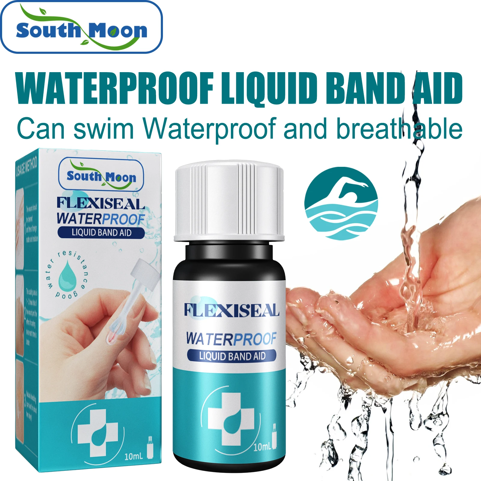 Flüssiges Wundpflaster 10ml Flüssiger Verband Wasserdicht Transparent Tragbar Notfall-Wundheilung für Körperpflege – Detail 7