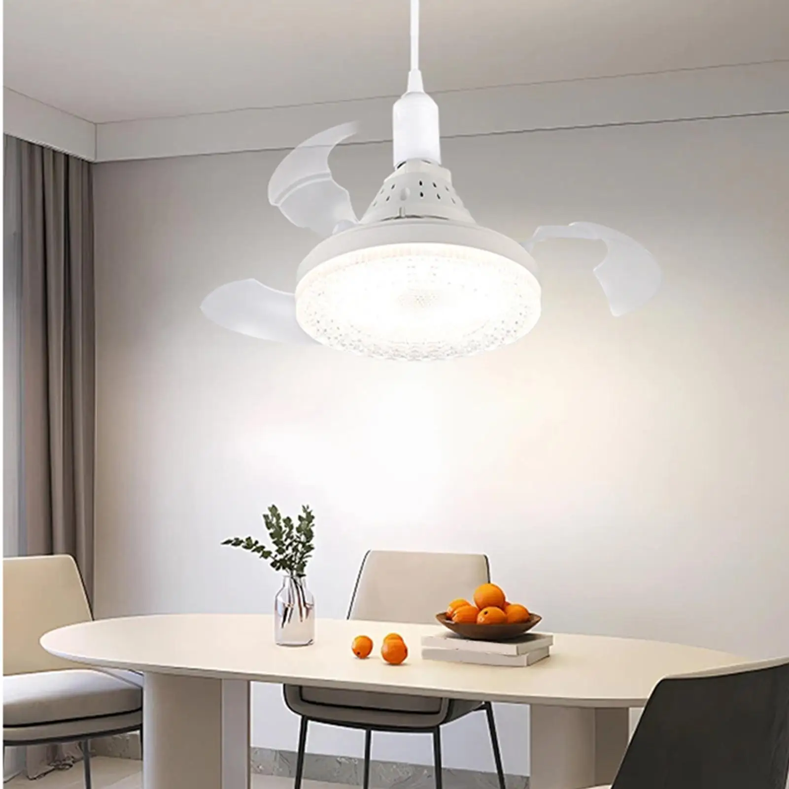 

Modern Ceiling Fan With Light Bedroom Remote Control Ceiling Fan Light Household Lighting Device Multifunctional Noiseless