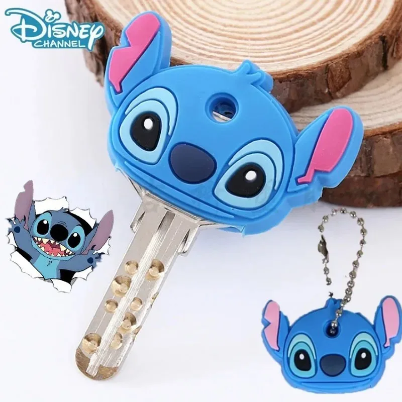 

Kawaii Stitch Key Case Disney Cartoon Mickey Minaj Silicone Key Case Pendant Portable Lilo & Stitch Cute Toy Birthday Gift