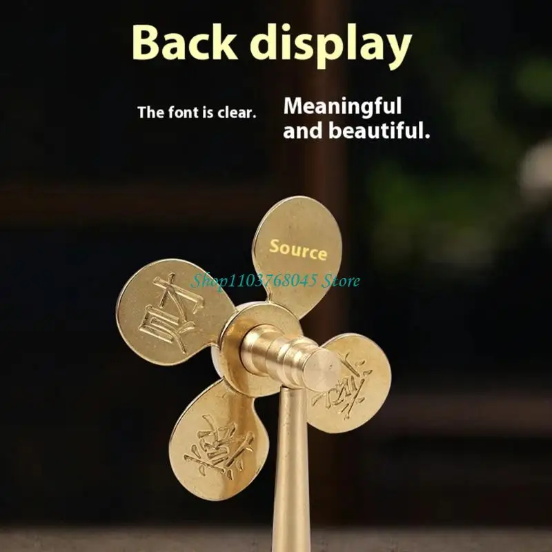 Pinwheels Statue Figurines Lucky Windmills Decors Sculpture Decorative Objects Table Centerpieces for Home Decorations