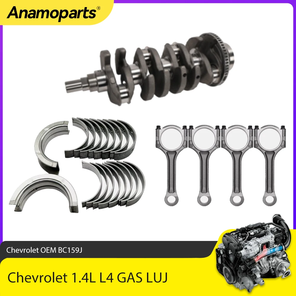 

Engine Parts Crankshaft & Bearing & Connecting Rods Set Fit 1.4 L LUJ For Chevrolet Sonic Cruze Buick Encore 1.4L L4 GAS