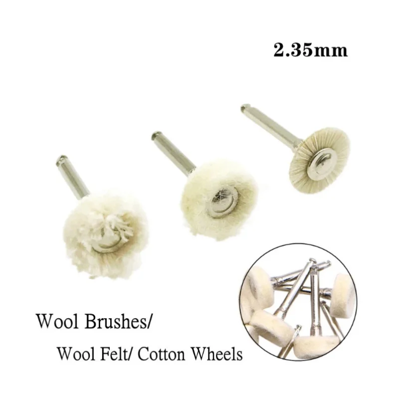Dental Polishing Wheel Wool Cotton Polishing Brushes Polishers for Rotary Tools