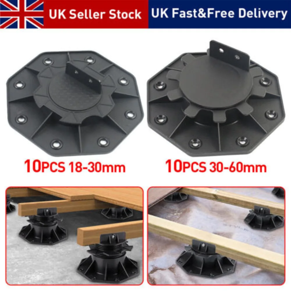 Adjustable Decking Pedestal-Riser 18Mm-30Mm 30Mm-60Mm Pack Of 10