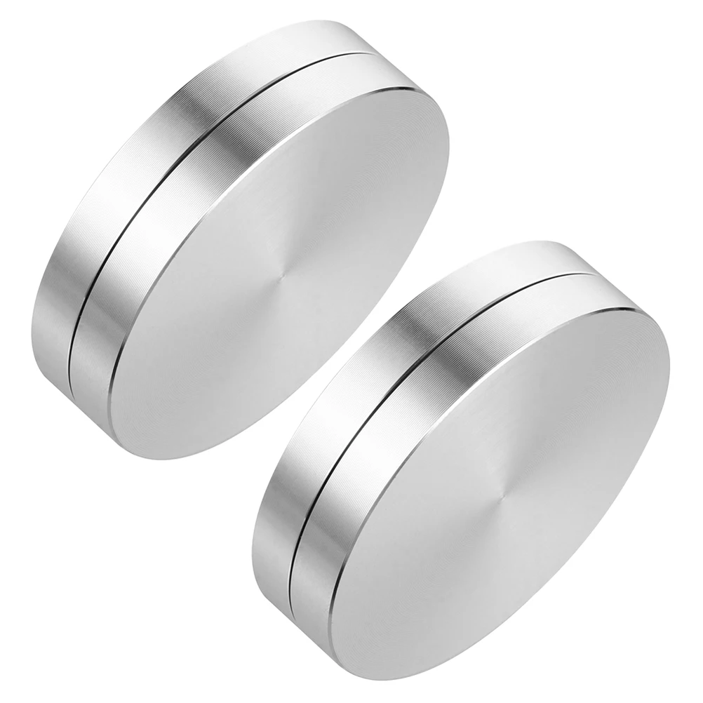 2Pcs Aluminum Alloy Plate Bearing for Cake Stand Turntable Base Rotating Tray Base Smooth Rotation Stable