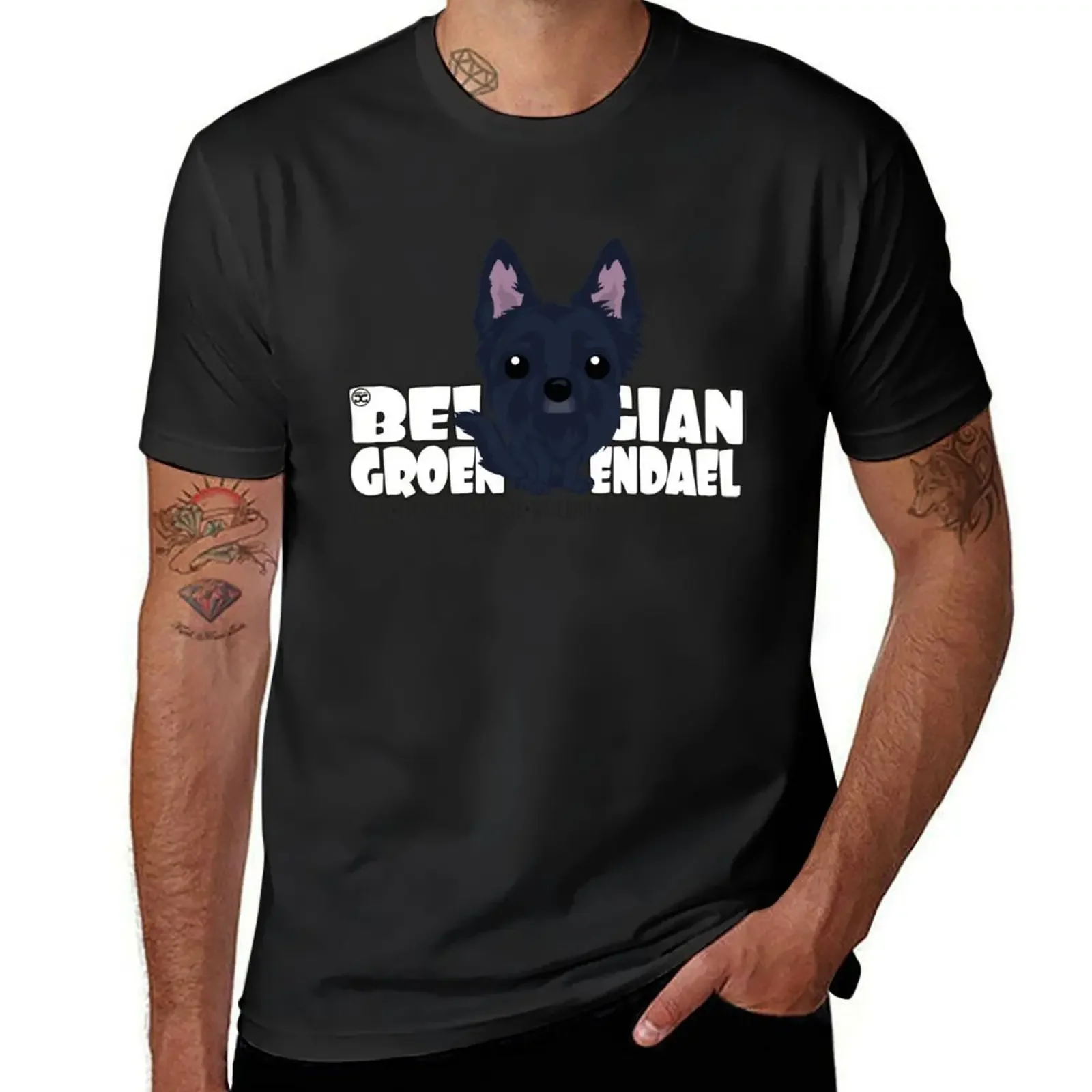 Belgian Groenendael - DGBigHead T-Shirt basketball graphic tees man t shirt sweat shirts, men