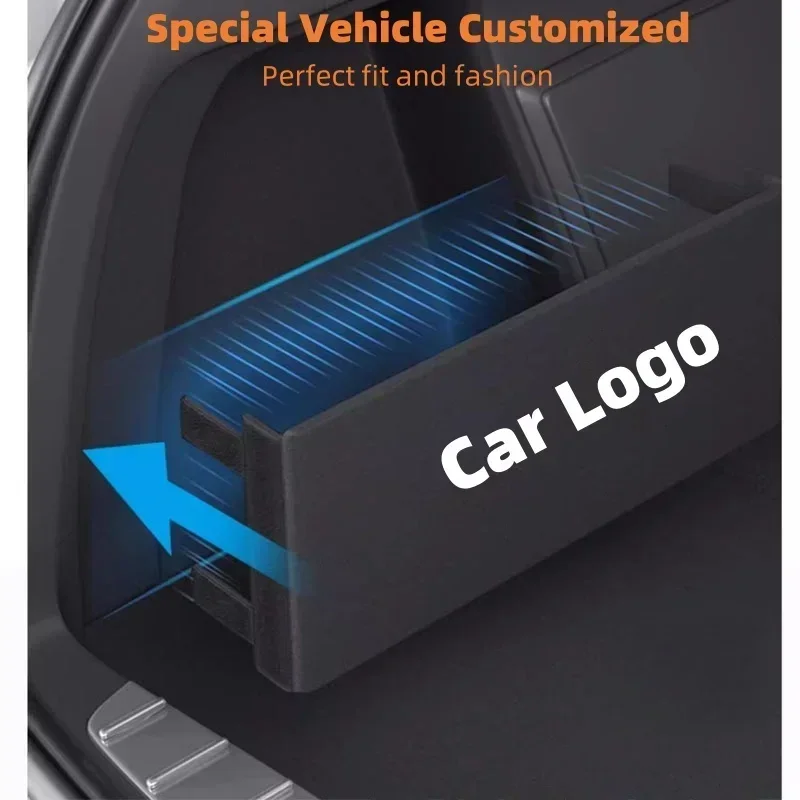 For Leapmotor C10 2024-2025 Car Upgrade Trunk Side Storage Partition Box Multifunction Storage Auto Interior Accessories 3