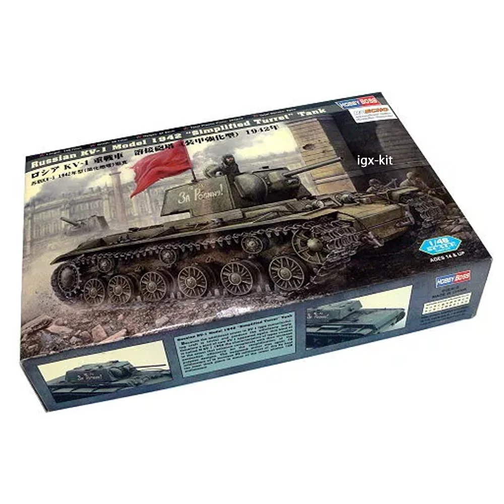 

Hobbyboss масштаб 84812, 1/48, русский стиль, модель KV1, модель 1942, Упрощенный танк, хобби, ремесло, игрушка, пластиковая сборка, набор моделей