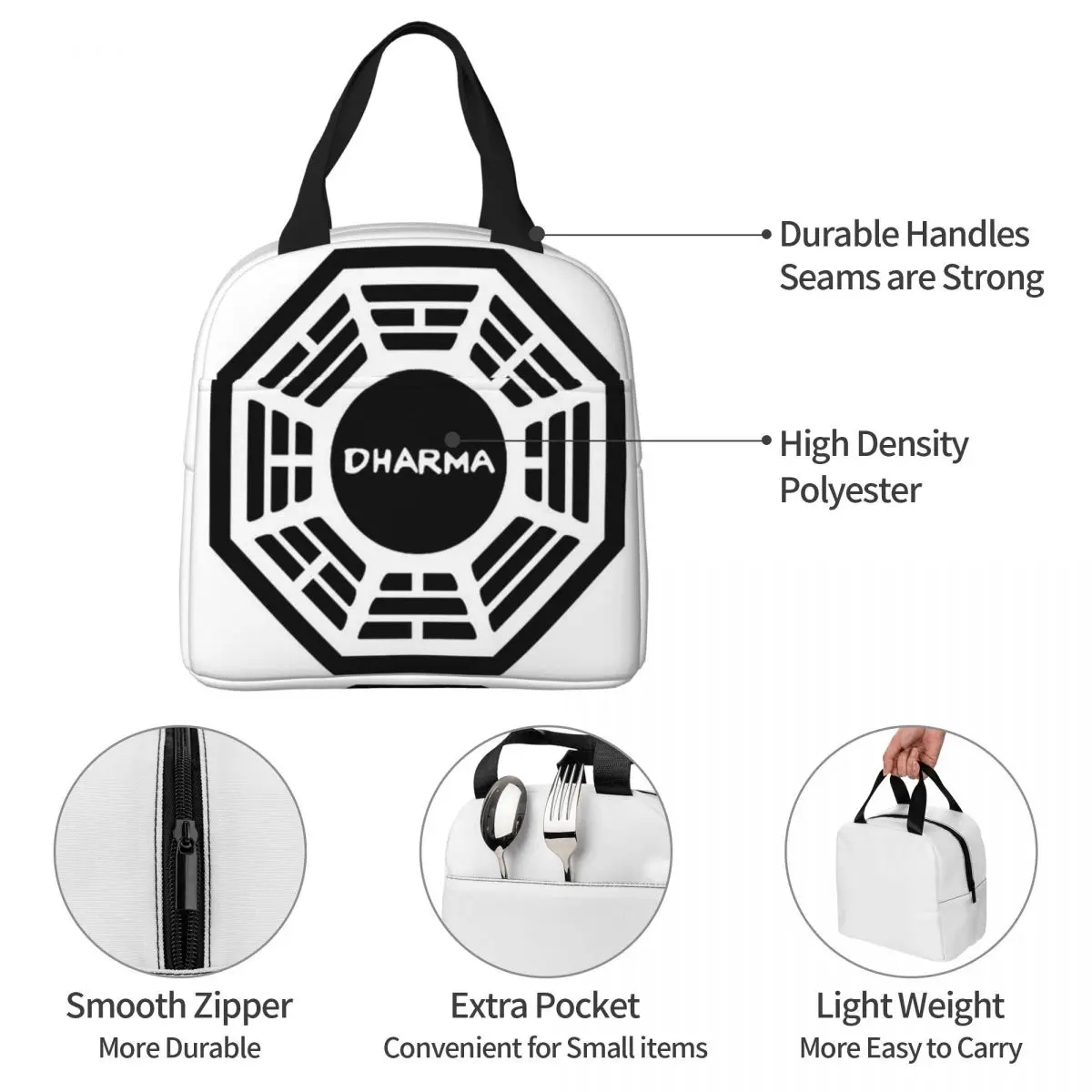 Lunch Bags Insulated Bento Box Waterproof Lunch Tote Leakproof Picnic Bags Cooler Thermal Bag for Woman Children Office image 4