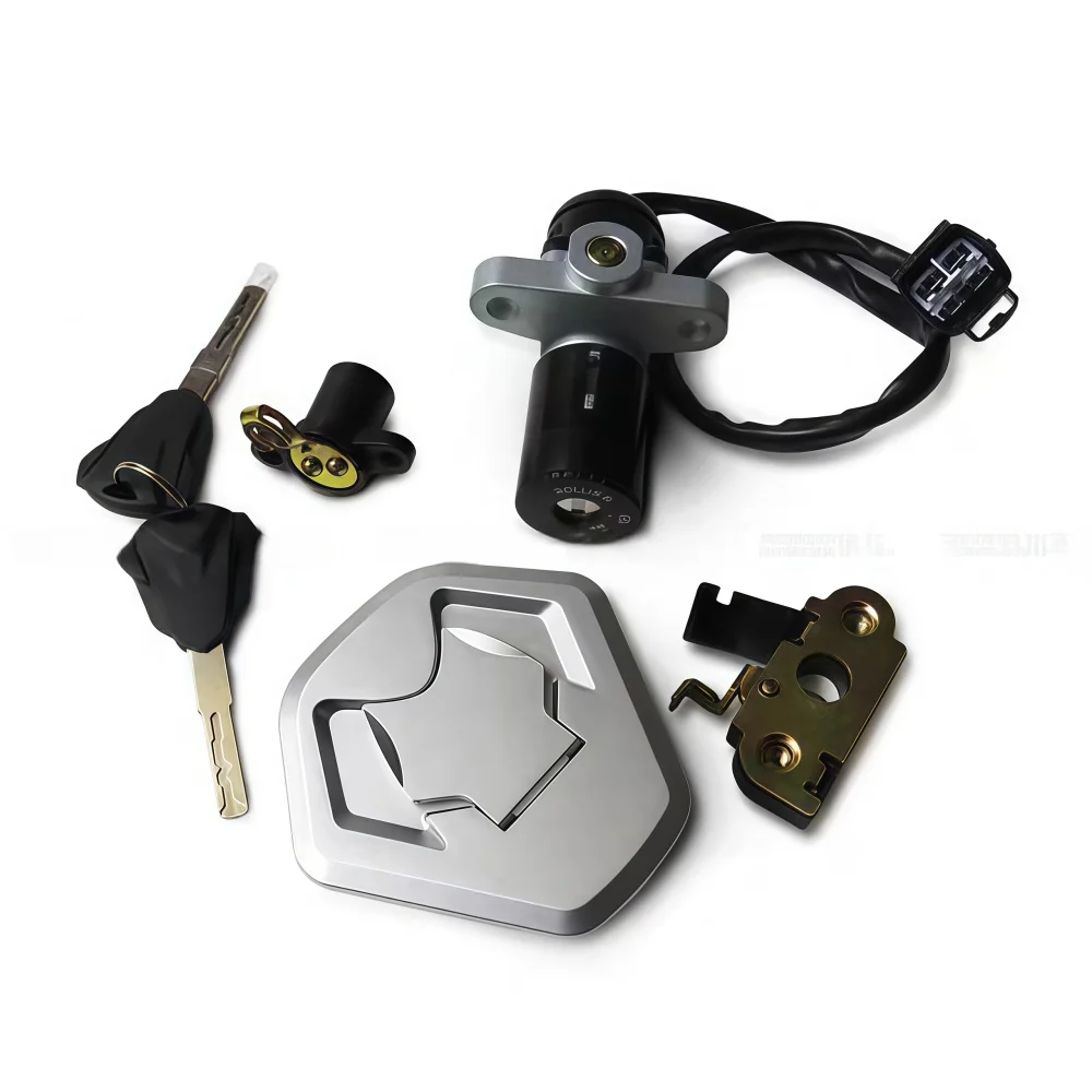 Original Ignition Switch Fuel gas Tank Cap Cover Seat Handle Locks Include Key for LONCIN VOGE 300GY 300Rally LX300GY-D