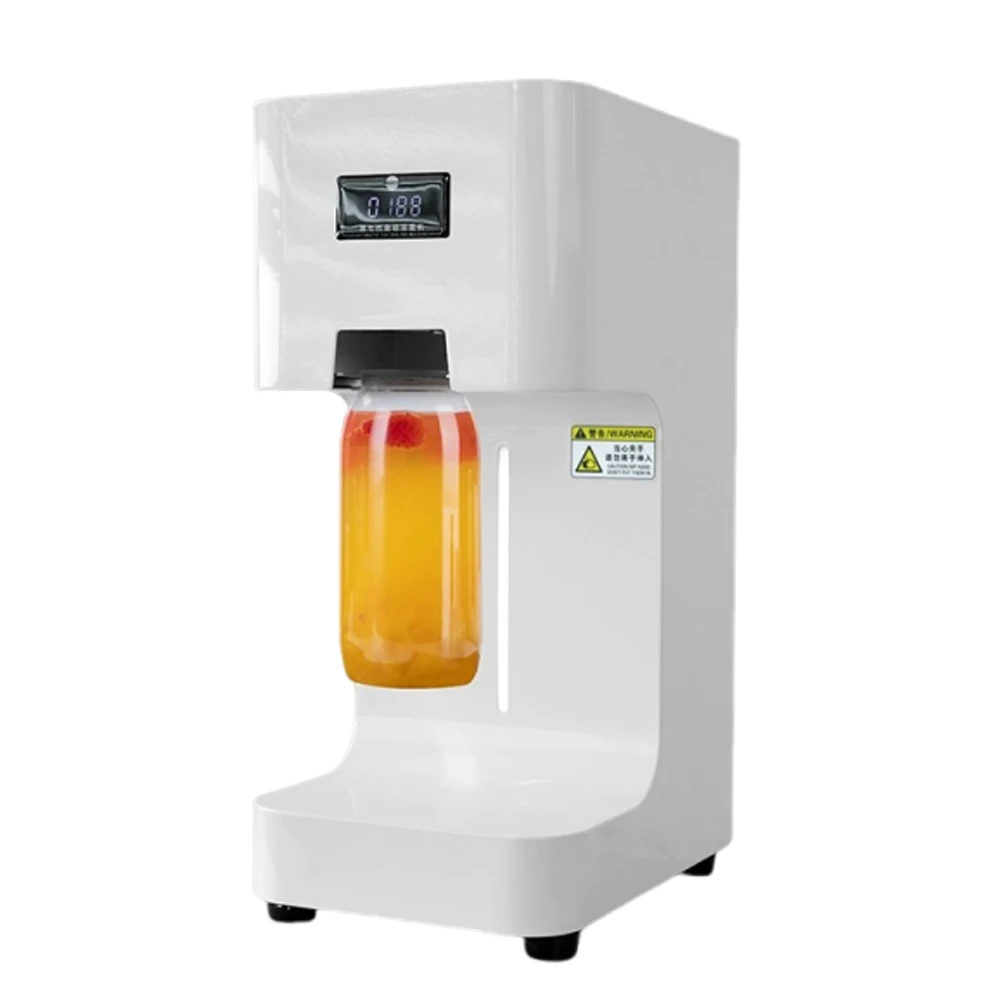 Commercial Bottle Sealer Manual Can Sealing Machine PET Food Beverage Soda Packer Disposable Can With 100pcs Bottle