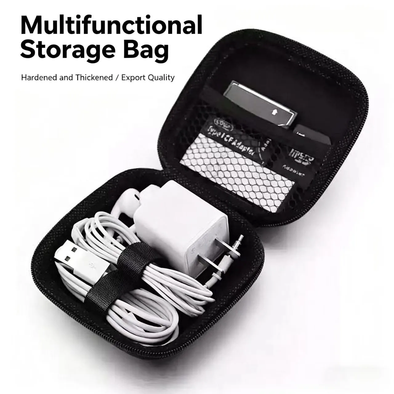 Eva Backpack Headphones Digital Electronic Products Storage Box Portable Hard Drive Box Power Supply Data Cable Zipper Bag