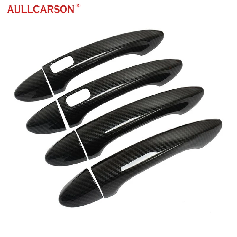 For Chery Tiggo 8 2022 2020 Carbon Fiber Pattern ABS Chrome Door Handle Cover Bowl Car-Styling Outer Trim Accessories