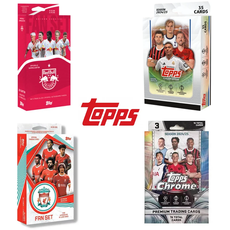 トップス-2024-25-uefaクラブ競技-スポーツカード-ハンガーボックス-コレクションカード