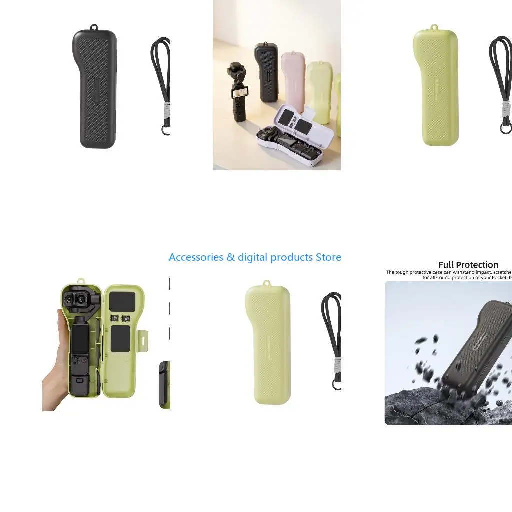 77JD Water Resistant Hard Shell Case For Pocket 4P Camera Case With Precisely Molded Interior Filter And Card Slot
