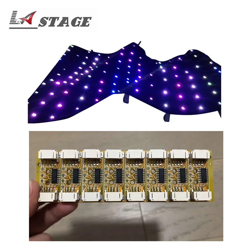 RGB 3in1 Tri-color LED Lâmpada Chip Peças De Reposição Para Led Video Star Cortina LED Drape Contexto Cortinas De Vídeo