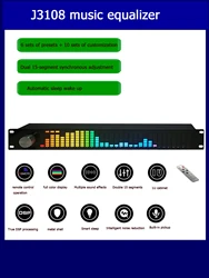 31 Band Professional Graphic Digital Equalizer Audio Processing Music Spectrum Display Level LED Indicator