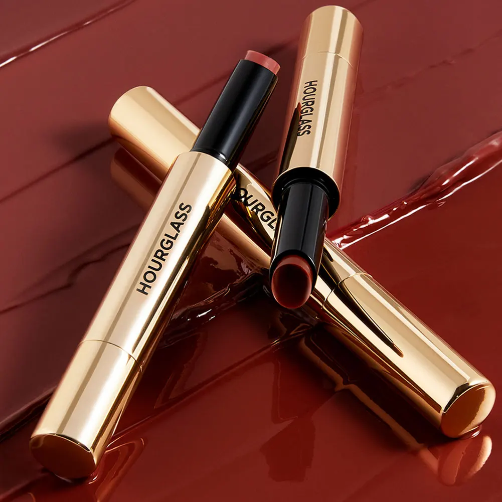 HOURGLASS Balsamo lucido Volumizzante Lucidalabbra idratante con specchio radiante Balsamo per labbra tenero a lunga durata ad alta lucentezza Anti secco