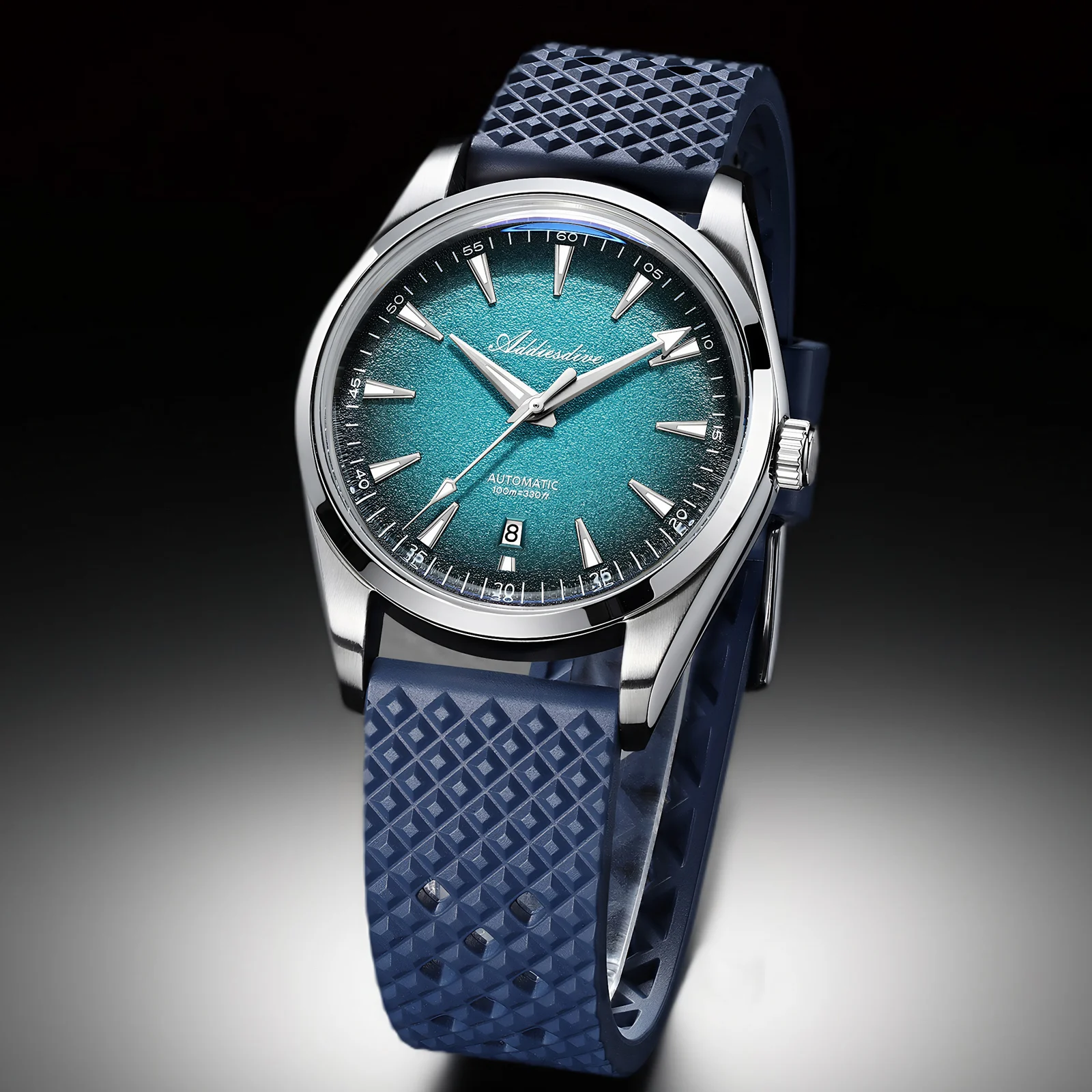 

ADDIESDIVE Men's Watch 10Bar Waterproof BGW9 Blue Luminous AD2527 316L Stainless Steel 8215 Movement Automatic Mechanical Watch