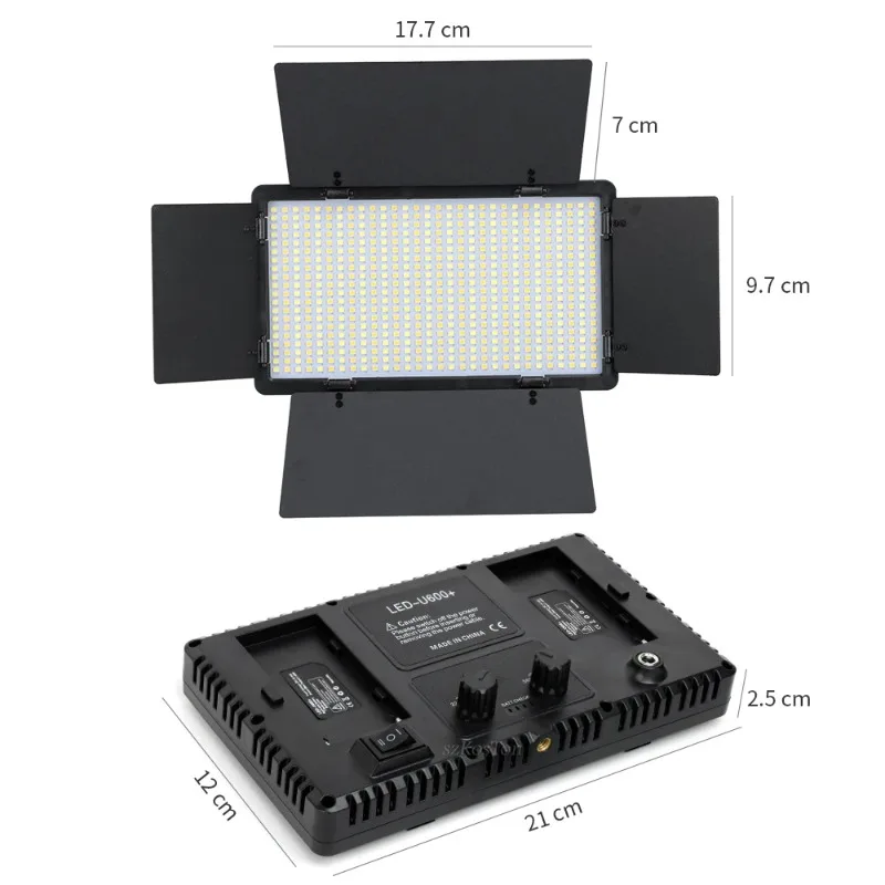 U600 LED Photo Studio Light For Game Live Video Lighting 40W Portable Video Recording Photography Panel Lamp