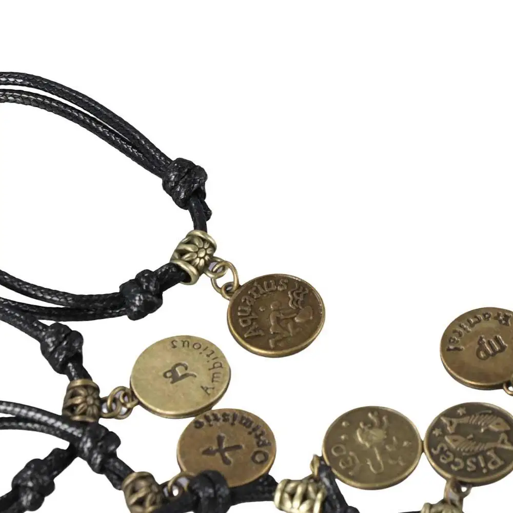 South Men Sandal Bracelet Barefoot Fashion Foot Chain Anklet Foot Jewelry 12 Constellations