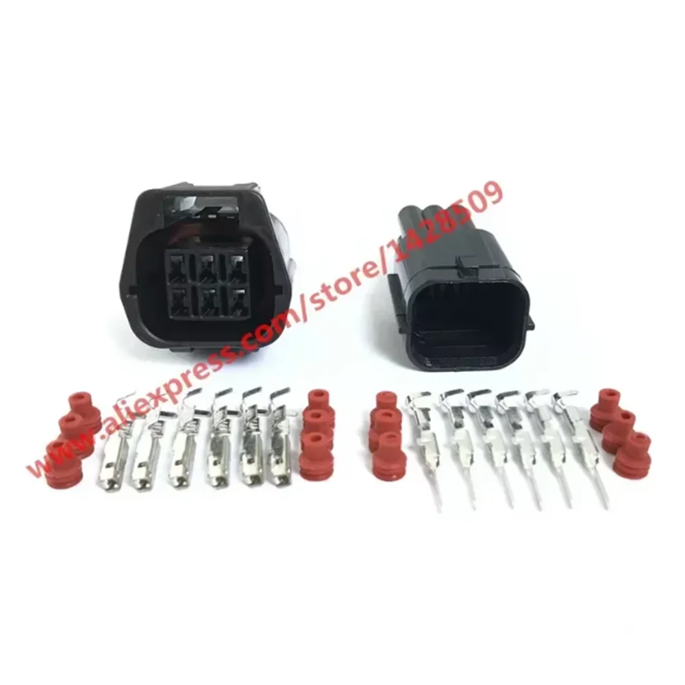1 Set 6 Pin Female Male Electrical Accelerator Pedal Sensor Connector 7283-9332-30 7182-9331-30 Waterproof Automotive Plug