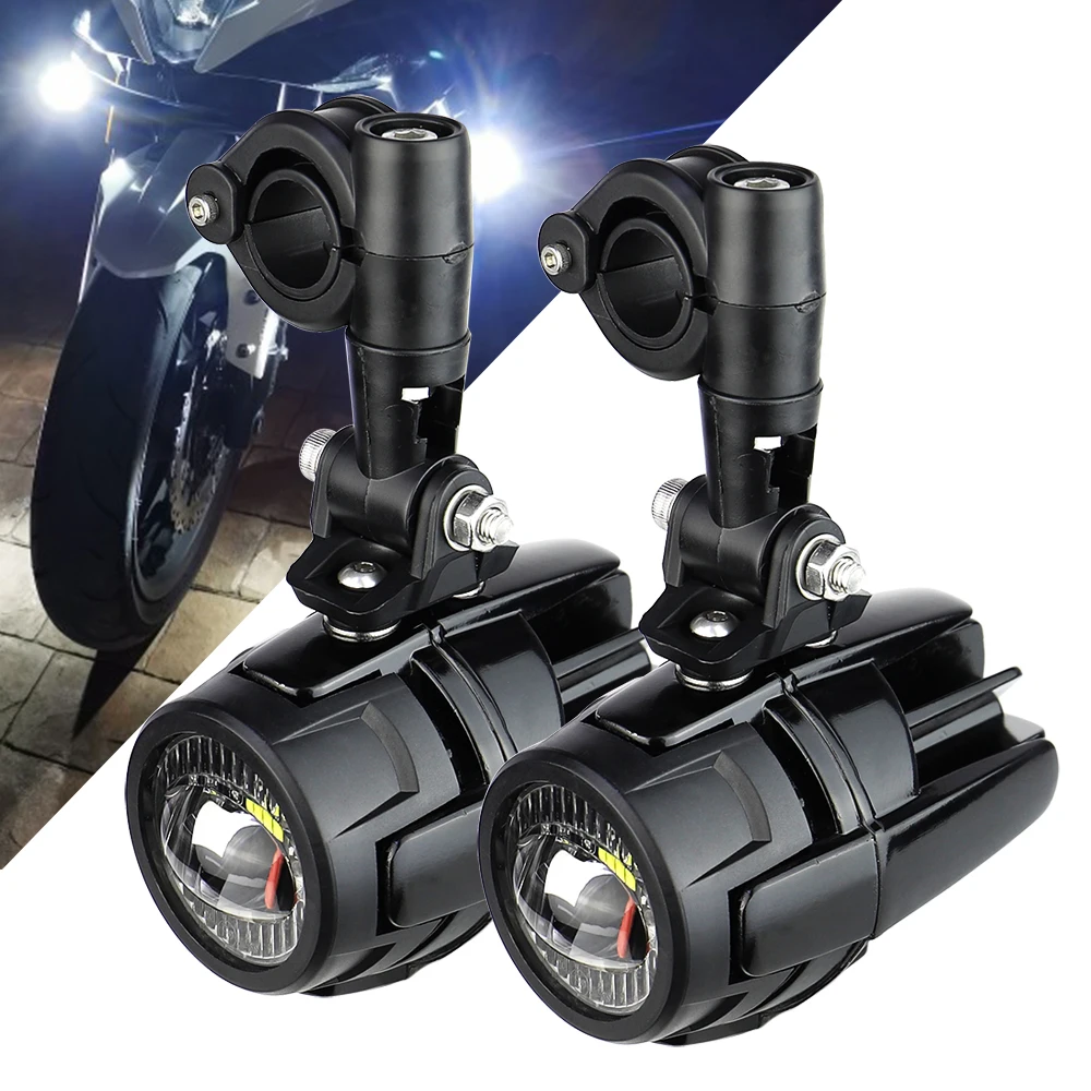 For R1200GS F800GS K1600 Universal 40W LED Spot Driving Fog Lights Motorcycle Auxiliary Lamp