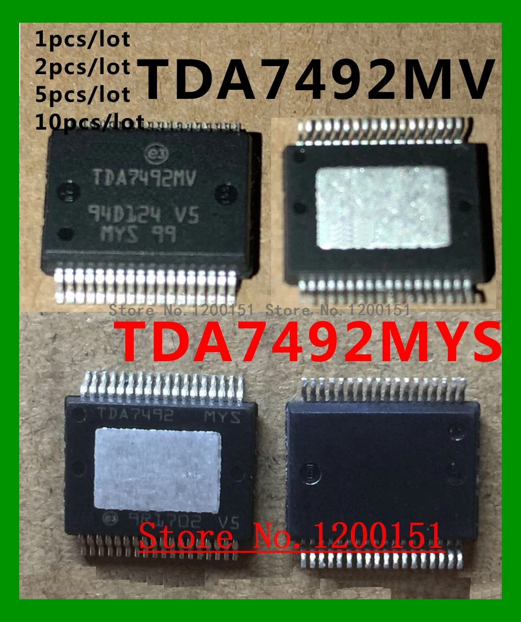 TDA7492MV TDA7492MYS TDA7492P TDA7498 TDA7498L TDA7498MV  HSSOP36