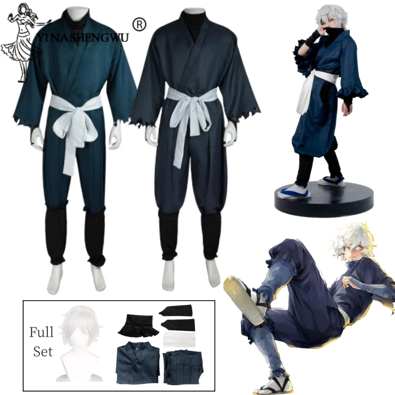 

Gabimaru Cosplay Costume Anime Hell's Paradise: Jigokuraku Ninja Uniform Men Kimono Samurai RolePlay Halloween Christmas Clothes