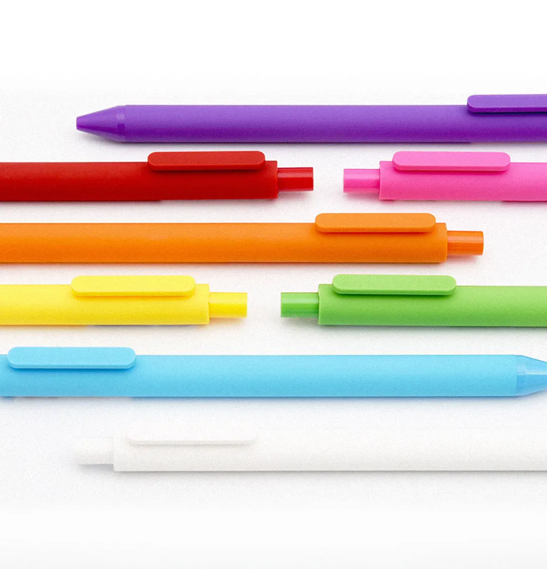 Bolígrafo neutro de Color verde KACOG, juego de 0,5 MM para estudiantes y adultos, papelería bonita, escritura suave colorida