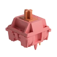 Akko-interruptor lineal de palisandro, 5 pines, 40gf, de fábrica, Lubed, de paso bajo profundo, Compatible con teclado mecánico MX (45 piezas)