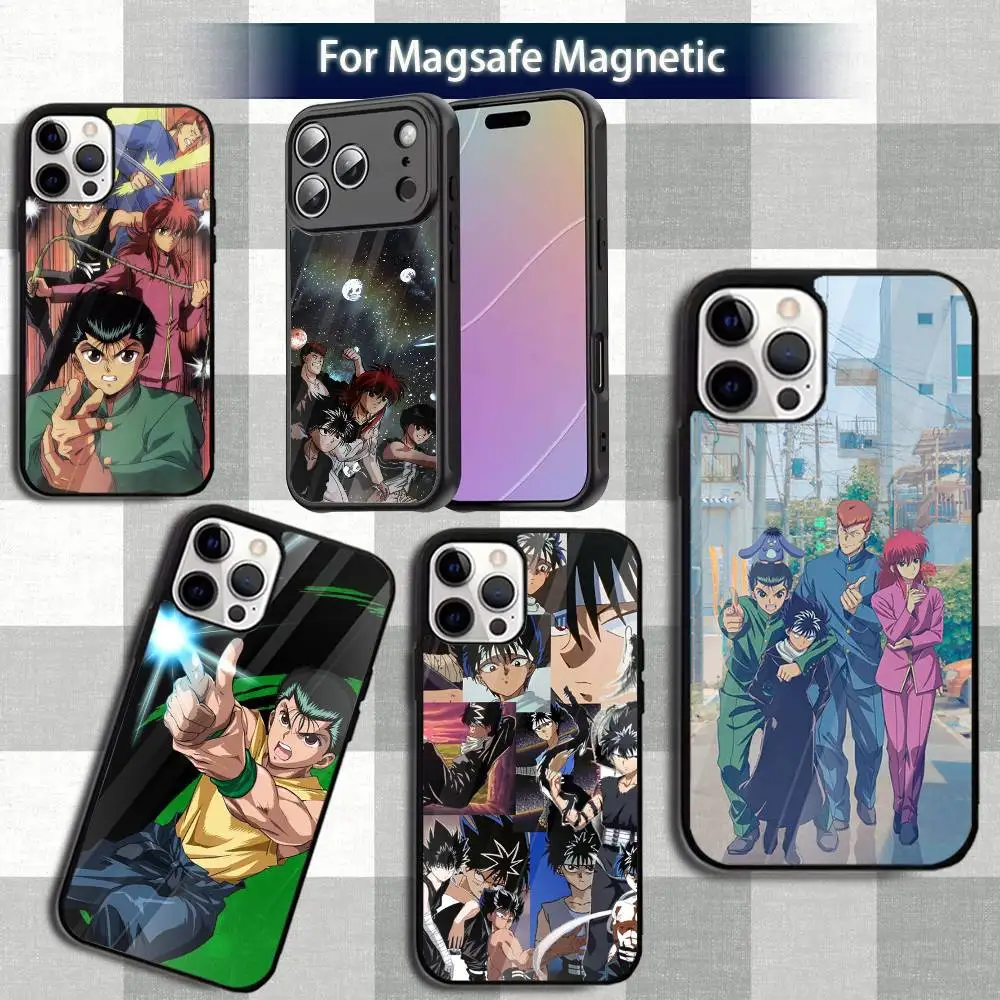 

Popular Yu Y-Yu H-HakushoS Phone Case For iPhone 13,12,15,17,11,16,14,Pro,Max,Plus,Mini,Magsafe,Magnetic Wireless Charging Case