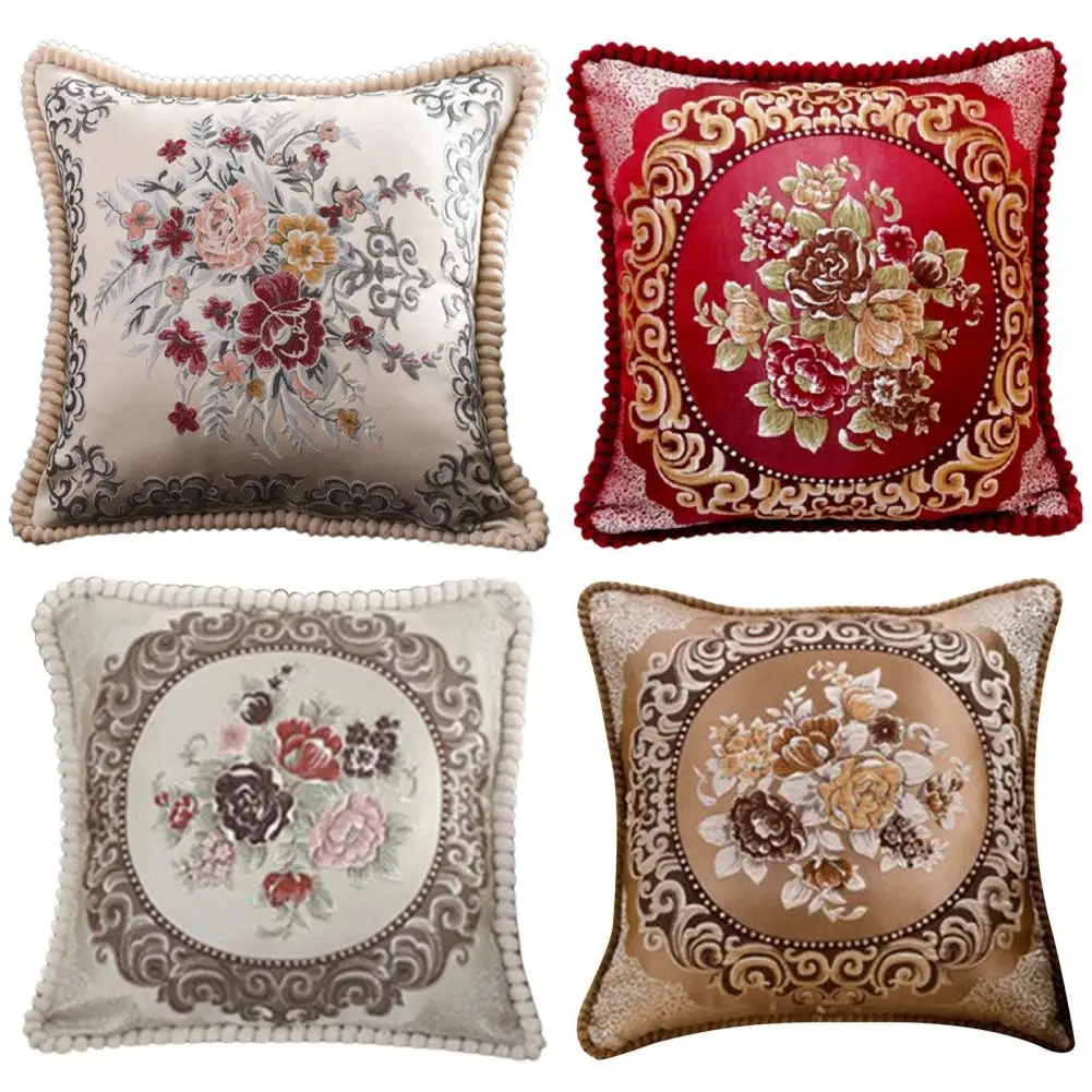 Pillow Case Creative Hotel Embroidery Pillowcase Elegant Pillowcase  Sofa Couch Cushion Cover for Home