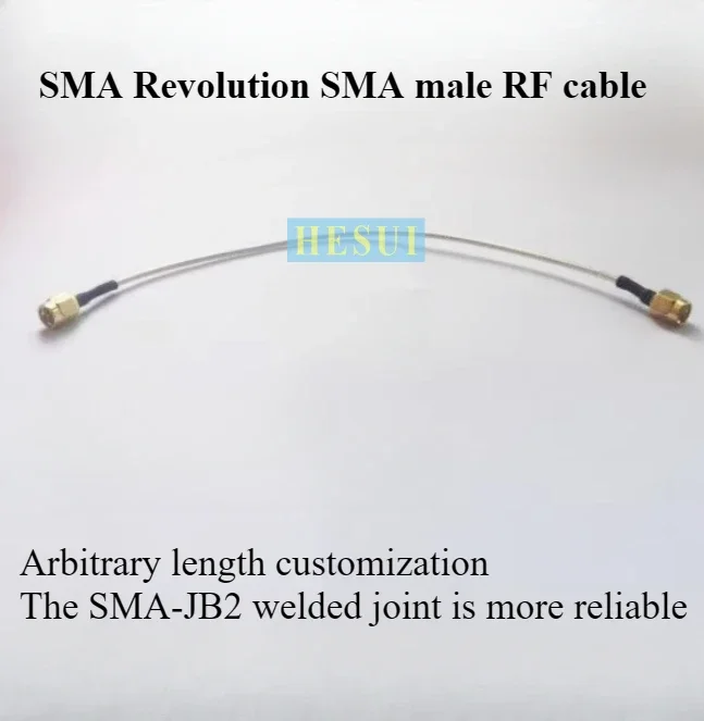 SMA cable SMA male to SMA male SMA-JB2 soldered feeder extension silver-plated wire SMA-JJ