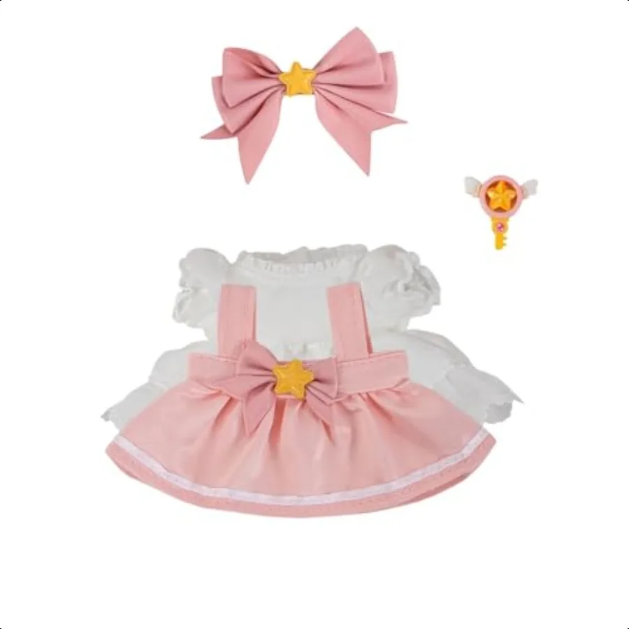 

17cm Doll Clothes6.7 Inches 1517cm Cute Clothes Suitable for Dolls Accories 4Piece Clothes for Dolls Outfit (NO Doll) (Pink Pri