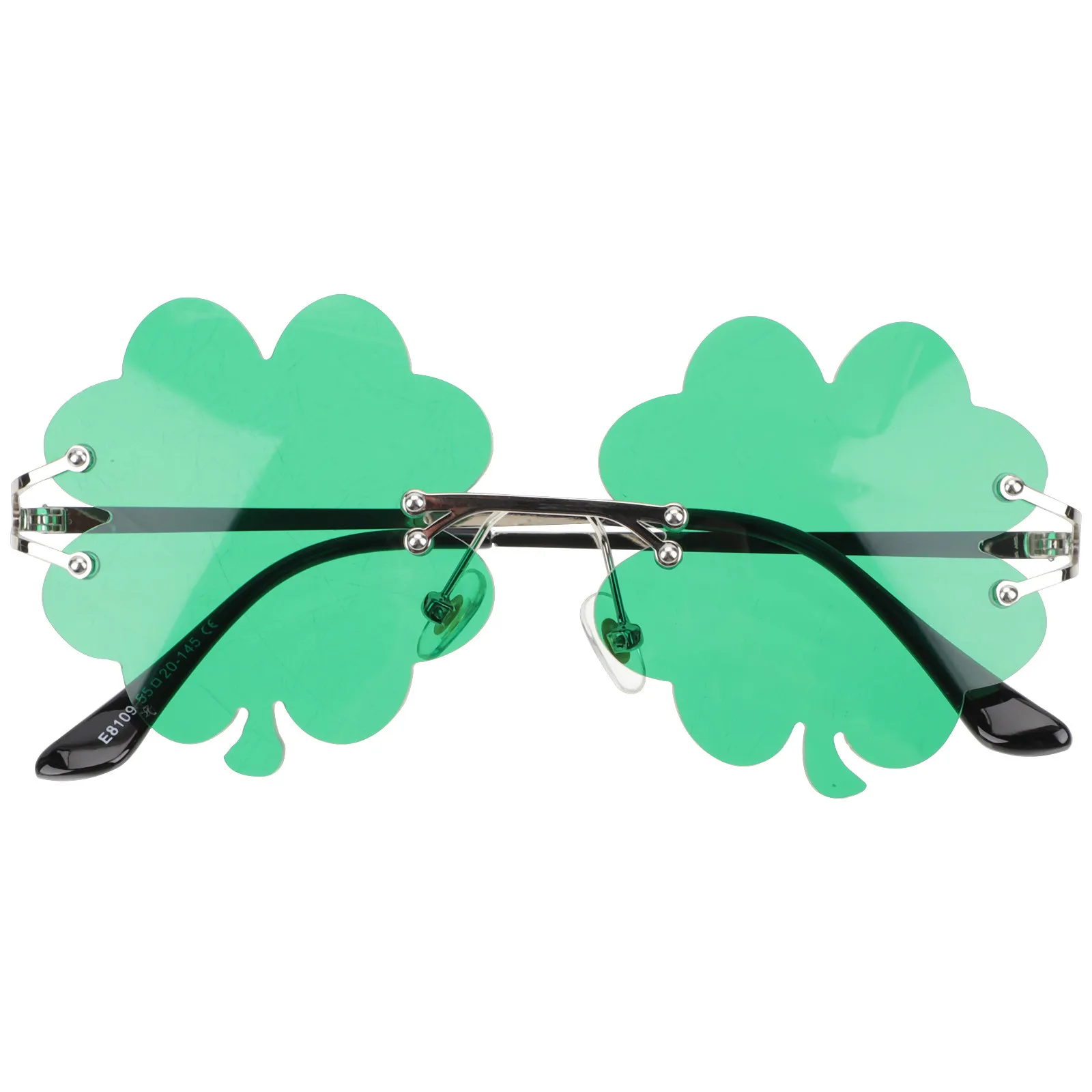 St Patrick's Day Glasses Clover Design Festive Party Eyewear for Adults and Kids One Size Fits All