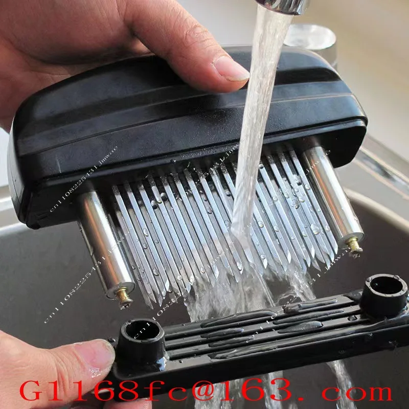 Stainless Steel Beef Tenderizer with Broken Tendon Knife, Disassembly and Cleaning, 10A48 Needle Reinforcement