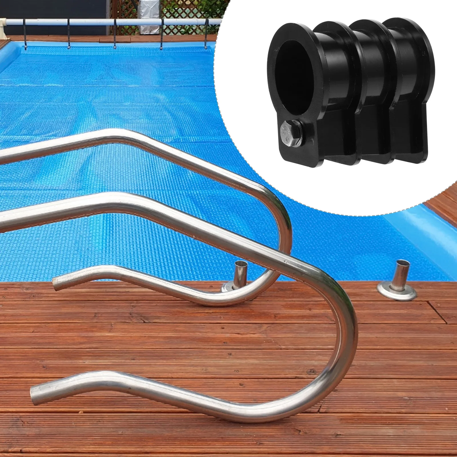 

2Pcs Pool Ladder Parts Ladder Stabilizer for Pool Strong Plastic Embedded Buckle Easy Disassembly Long Service Life
