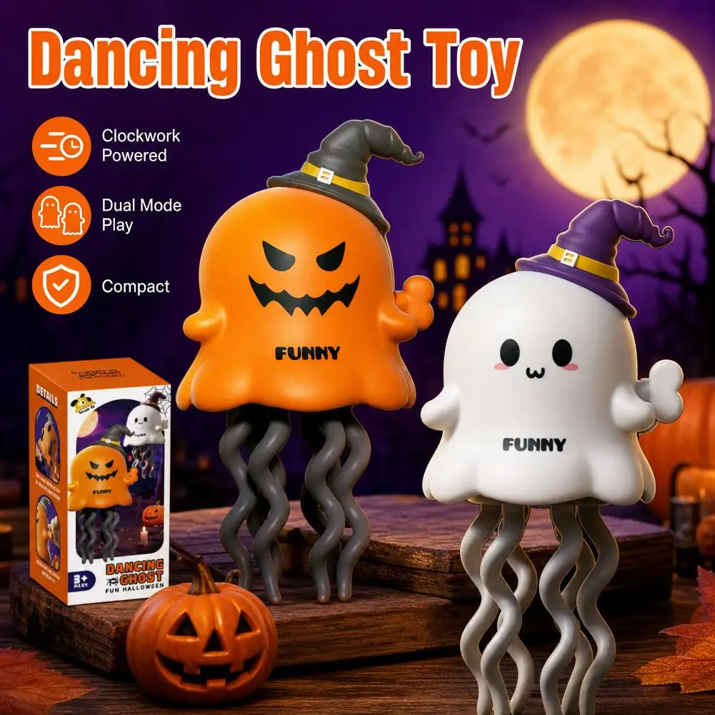 Dancing Ghosts&Dancing Corn Kids Clockwork Pet Toys Cartoon Interactive Baby Crawling Toys Dance Toys Halloween Christmas Gifts