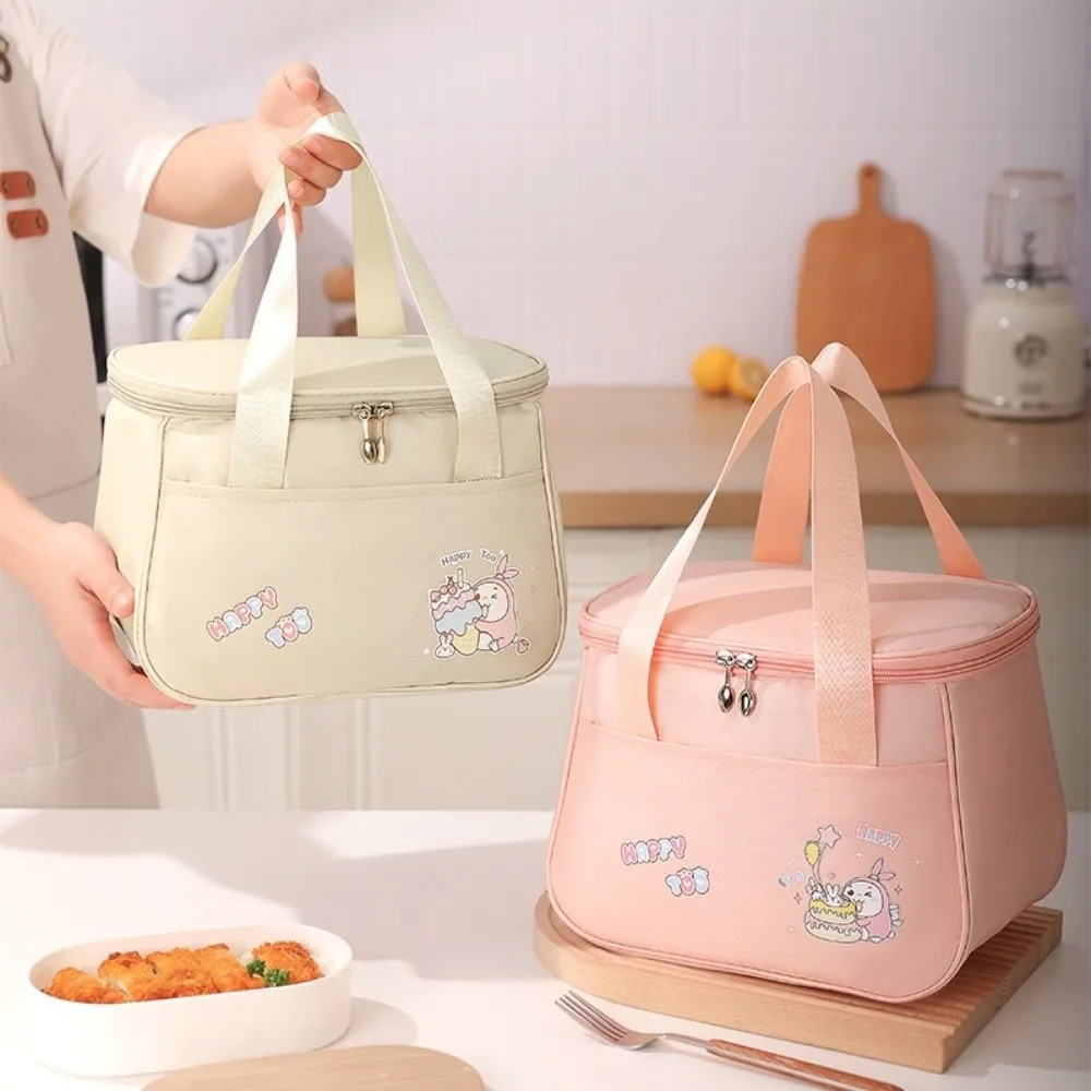 Borsa termica portatile carina isolata Borsa da pranzo impermeabile per impiegati Borsa da pranzo per cartoni animati Borsa da picnic per studenti di grande capacità Uomo Donna