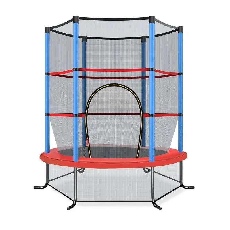 Costzon Trampoline ASTM Approved Trampoline with Enclosure Safety Net, No-Gap Safe Design, Mini Indoor/Outdoor Trampoline