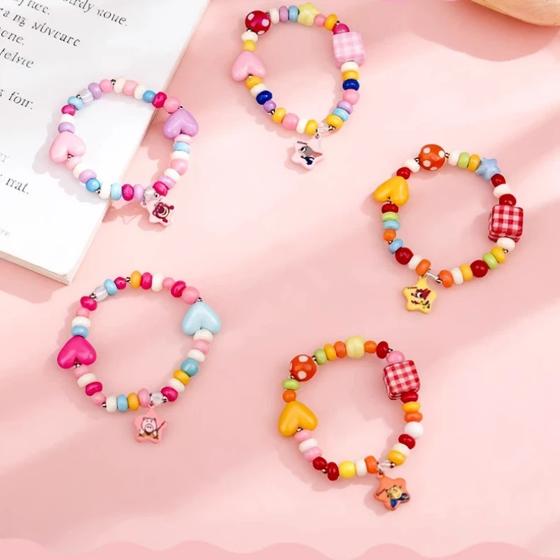 Disney Zootopia Kinder-Anziehspielzeug, Mini-Perlenmusik-Armbänder für Mädchen, Überraschungs-Geburtstagsgeschenke für Mädchen, Dekorationen