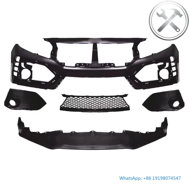 

Front Bumper Body Kit Grille ABS Exterior Body Accessories 2016-2020