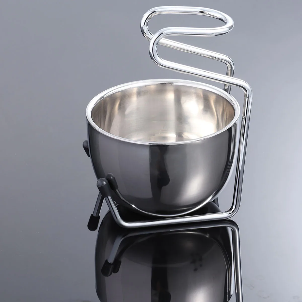 Набор чаш для бритья из нержавеющей стали, подставка для мужчин, органайзер для влажного бритья, держатель, подарок для отца, мужа, парня, миска для бритья