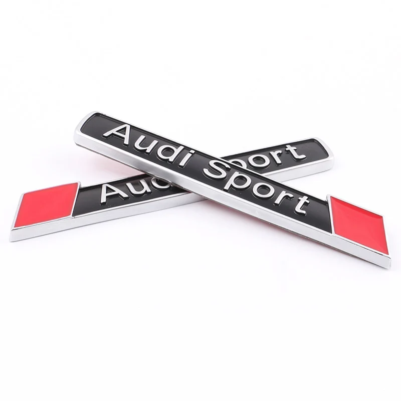 تصفيف السيارة شعار ملصق معدني الجسم الجذع مائي لأودي كواترو A3 A4 A6 A5 Q5 A1 Q7 Q3 TT S1 RS3 RS4 S3 S4 RS5 RS6 RS7 S5 S6