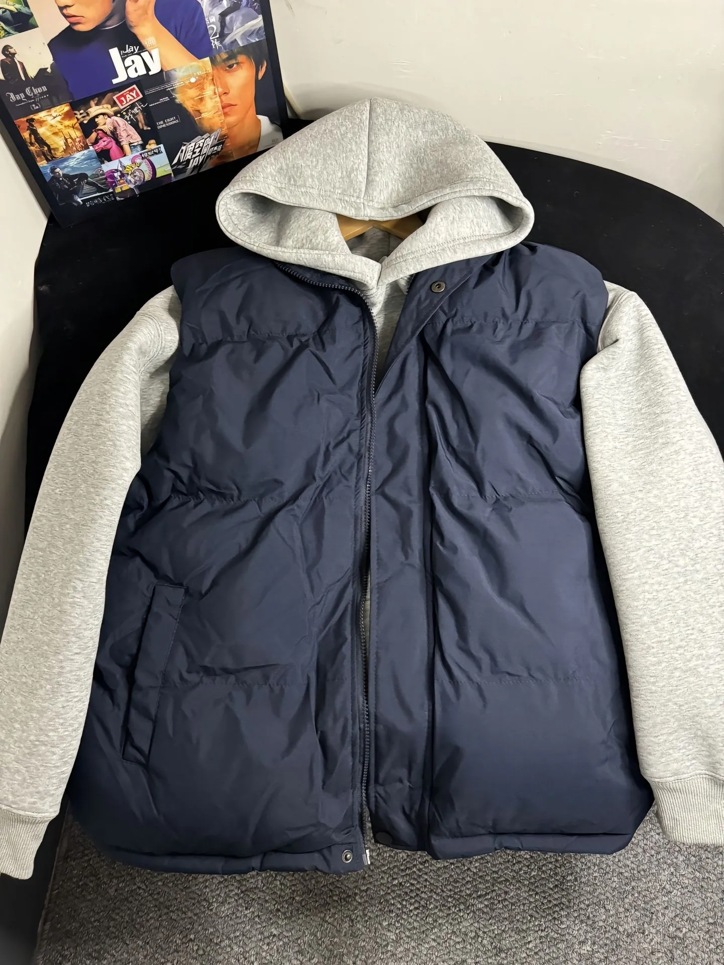 

Мужской хлопковый жилет Cobalt Blue American Sle: зимняя теплая верхняя одежда с защитой от холода, премиум-класс, хлопковое пальто с эффектом утепления на плечах