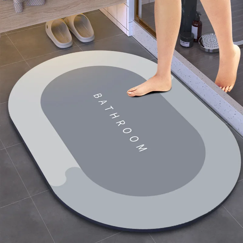 Bath Mat Super Absorbent Non Slip Bath Bathroom Rug Quick Drying Bath Shower Rug     Kitchen Entrance Door Mats Home Floor Mat