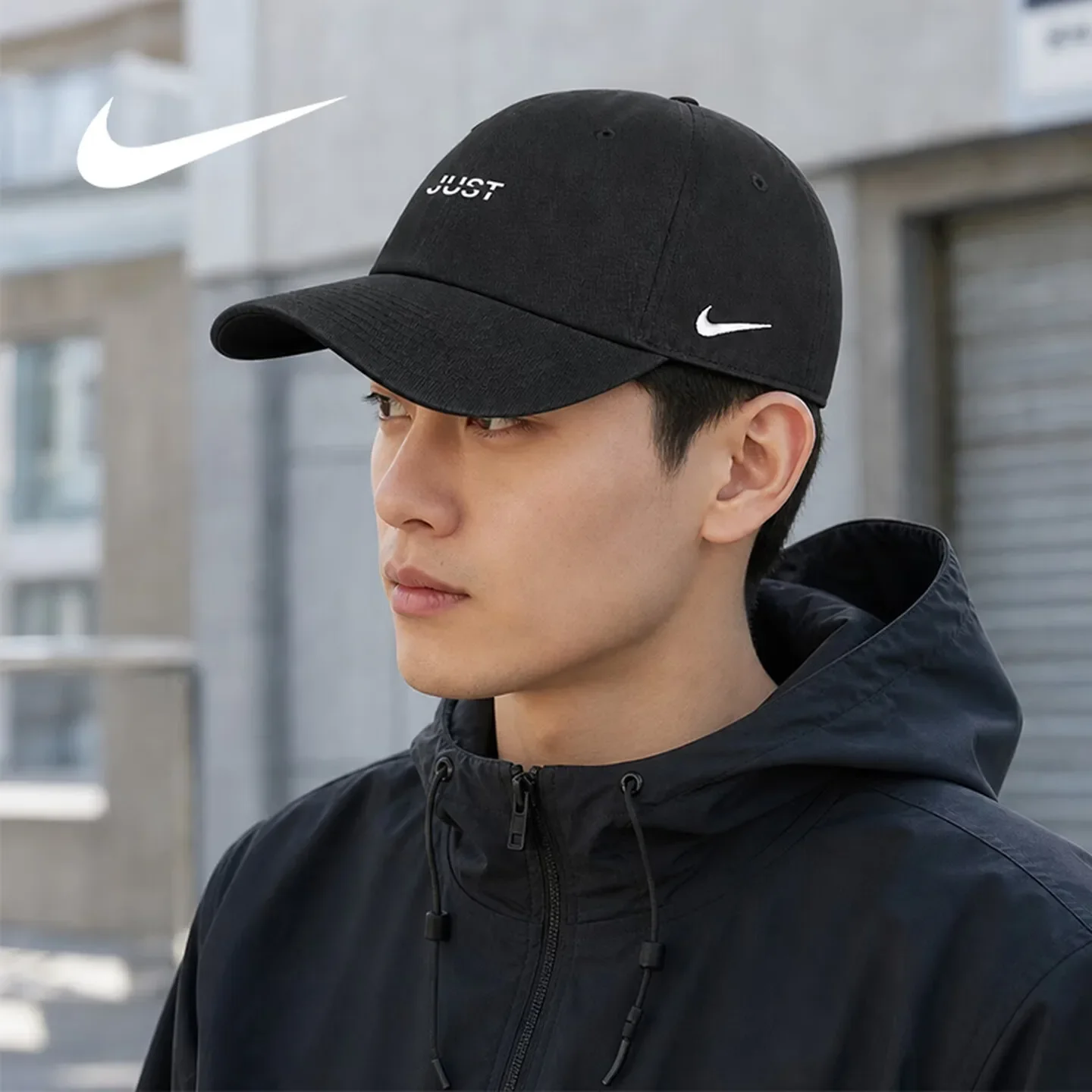 Nike Team Cap Unisex Sports Hat Lightweight Sun Protection Breathable Baseball Cap For Outdoor Running Hiking IB8895-010-A59